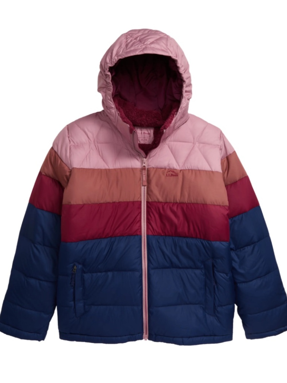 LL bean bean down jacket kids size 8 650 fill